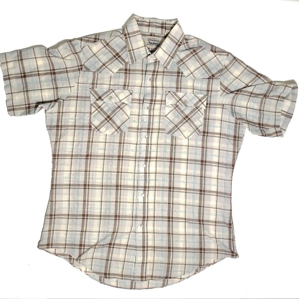 Vintage Levis Strauss & Co. Western Snap Button L Short sleeve
